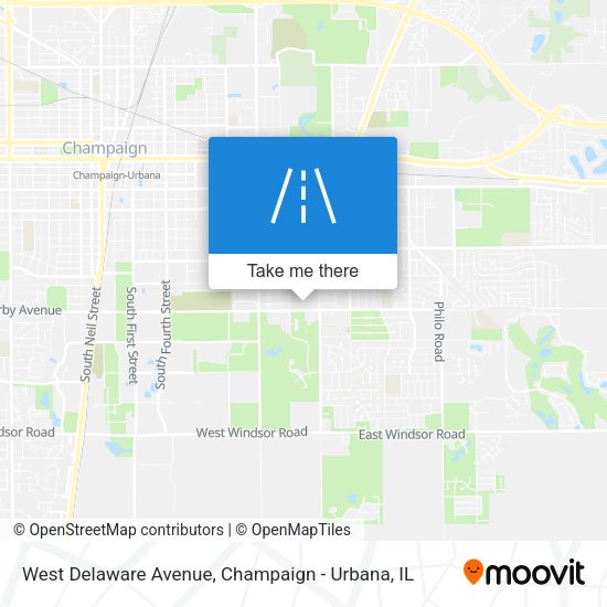 West Delaware Avenue map