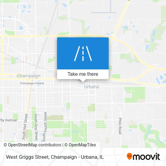 West Griggs Street map