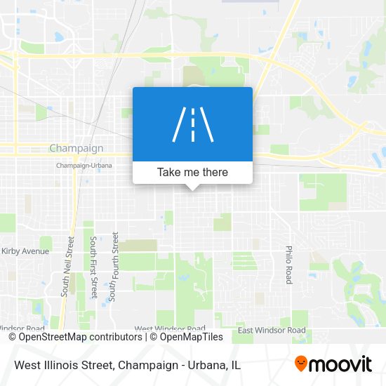 West Illinois Street map