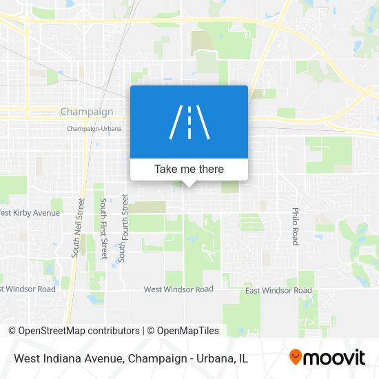 Mapa de West Indiana Avenue