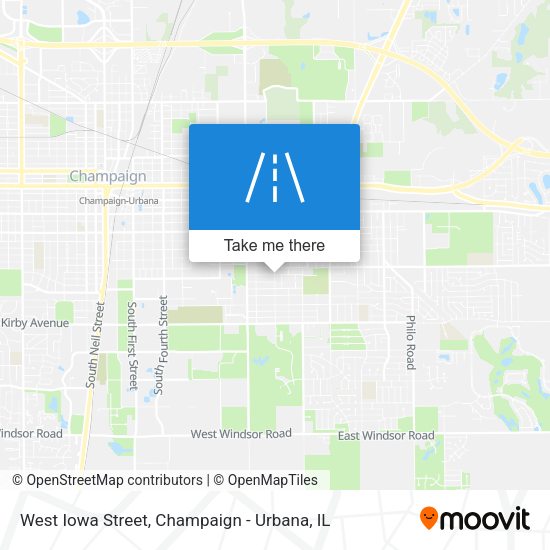 West Iowa Street map