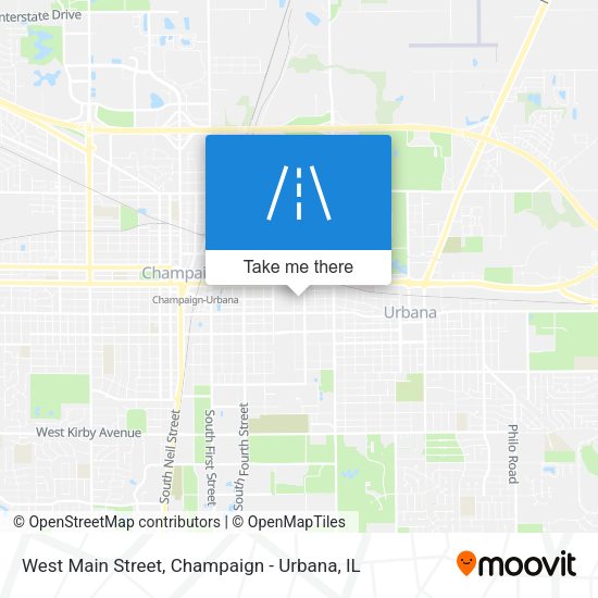 West Main Street map