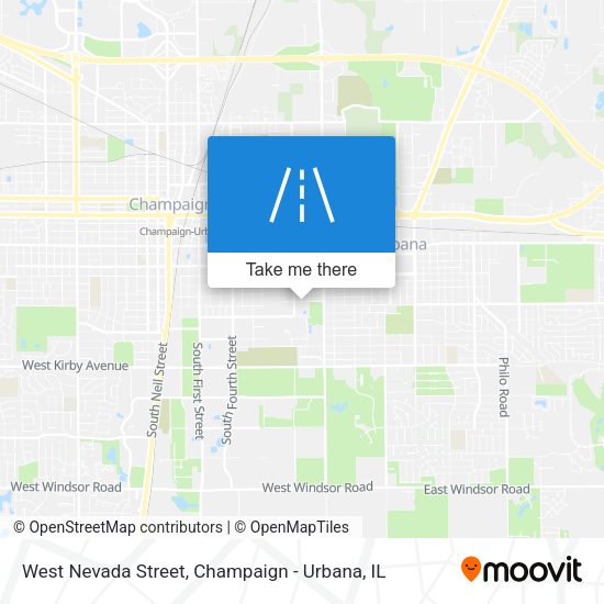 West Nevada Street map