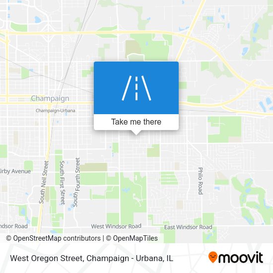 Mapa de West Oregon Street