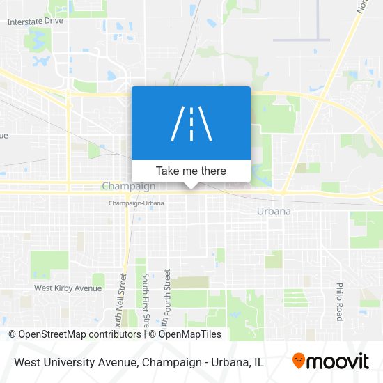 West University Avenue map