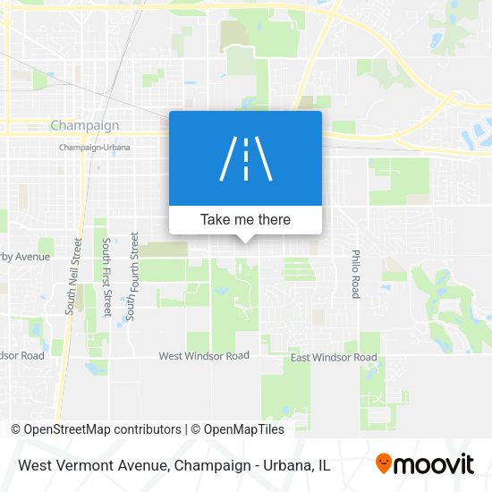 West Vermont Avenue map