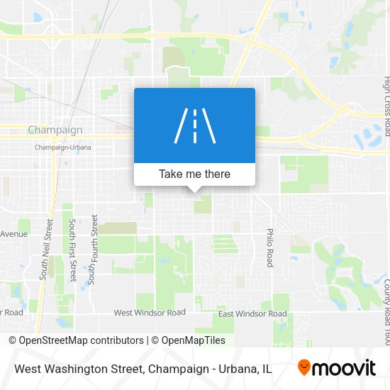 West Washington Street map