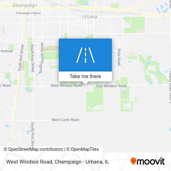 West Windsor Road map