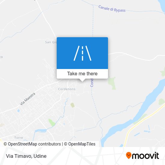 Via Timavo map