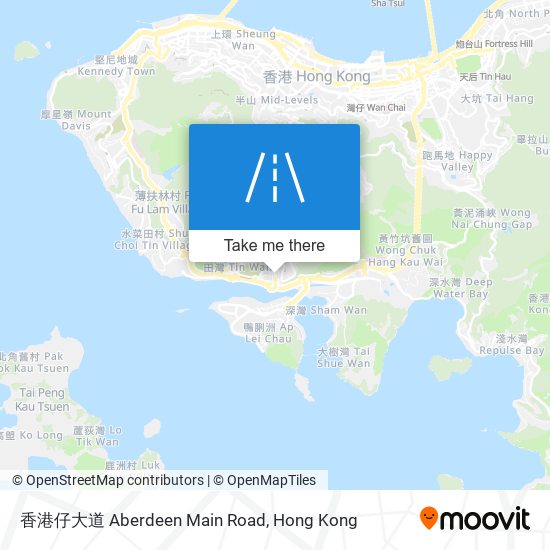 香港仔大道 Aberdeen Main Road map