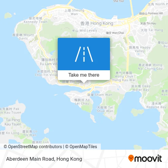 香港仔大道 Aberdeen Main Road map
