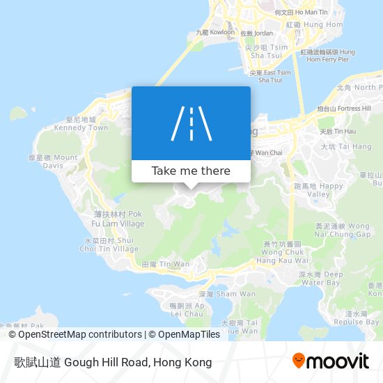 歌賦山道 Gough Hill Road map