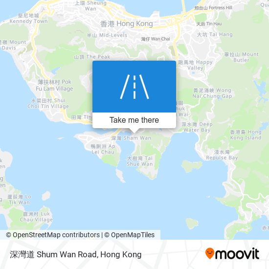 深灣道 Shum Wan Road map