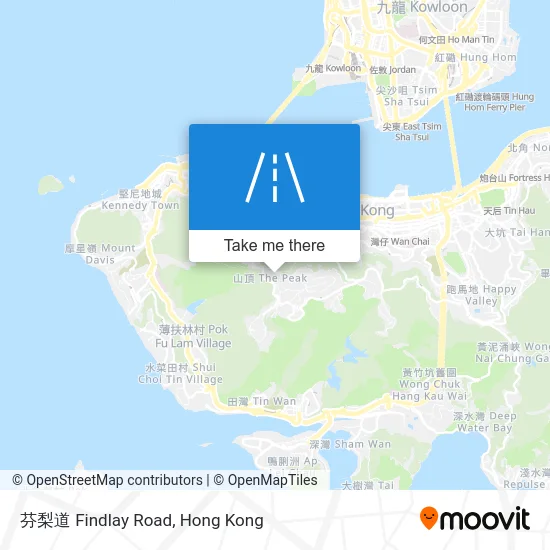 芬梨道 Findlay Road map