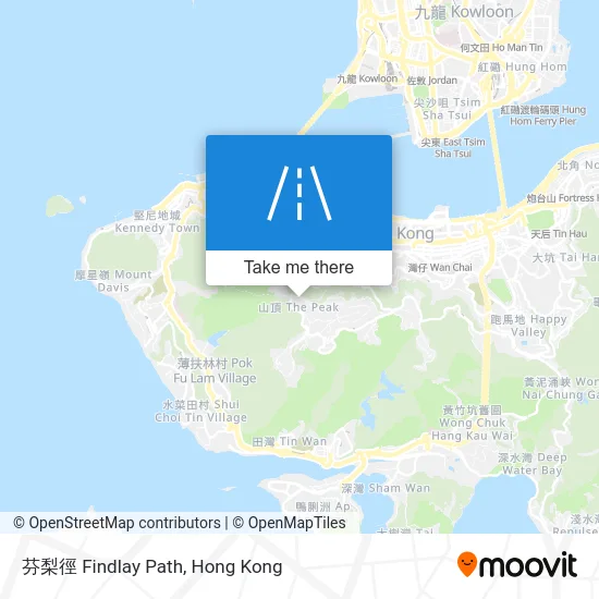 芬梨徑 Findlay Path map