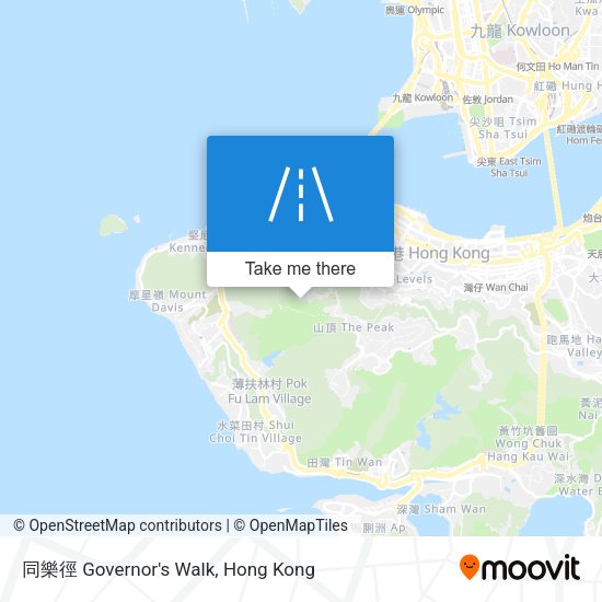 同樂徑 Governor's Walk map