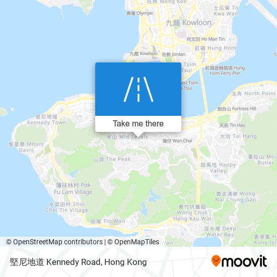 堅尼地道 Kennedy Road map