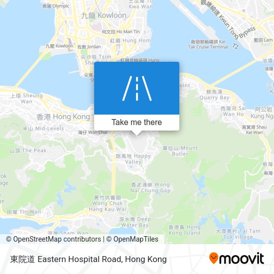 東院道 Eastern Hospital Road map