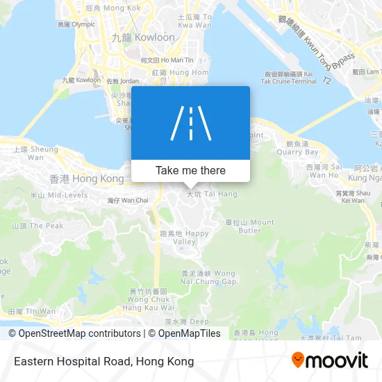 Eastern Hospital Road map