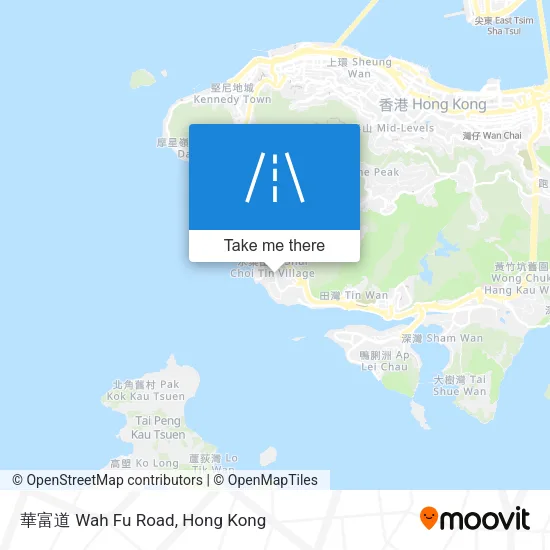 華富道 Wah Fu Road map