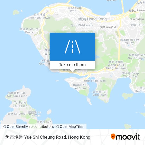 魚市場道 Yue Shi Cheung Road map