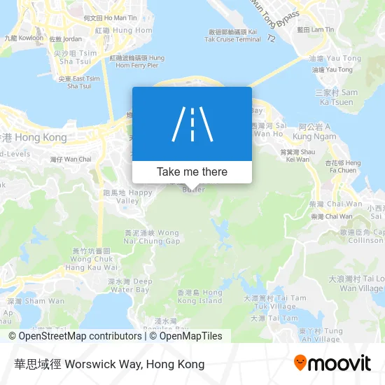 華思域徑 Worswick Way map