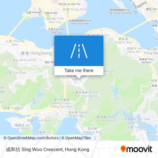 成和坊 Sing Woo Crescent map