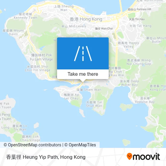 香葉徑 Heung Yip Path map
