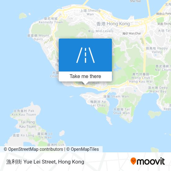 漁利街 Yue Lei Street map