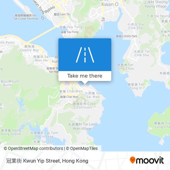 冠業街 Kwun Yip Street map