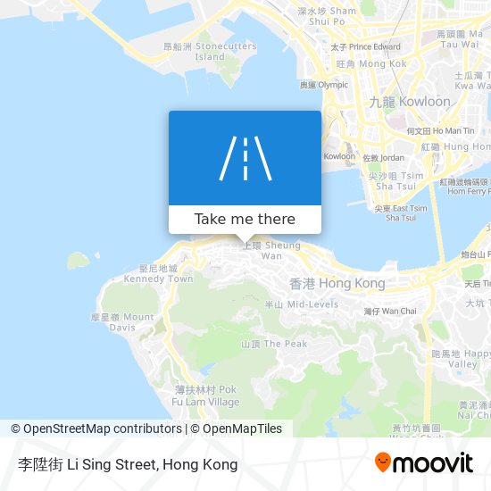 李陞街 Li Sing Street map