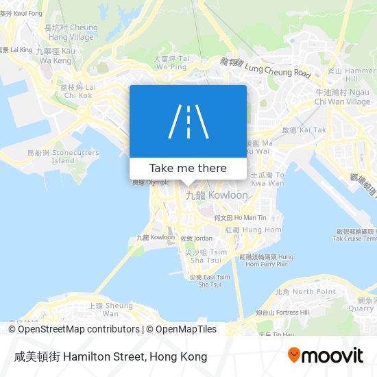 咸美頓街 Hamilton Street map