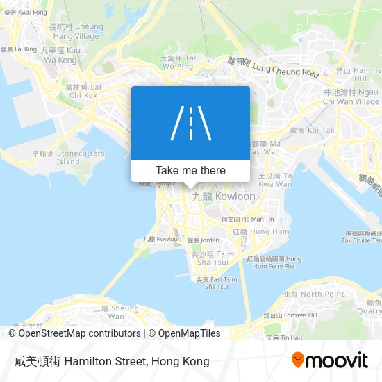 咸美頓街 Hamilton Street map