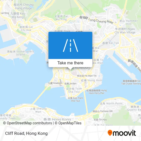 石壁道 Cliff Road map