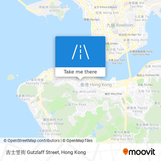 吉士笠街 Gutzlaff Street map