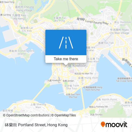 砵蘭街 Portland Street map