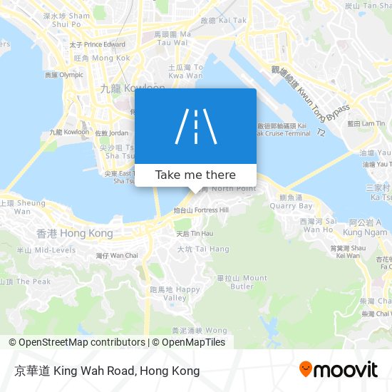 京華道 King Wah Road map