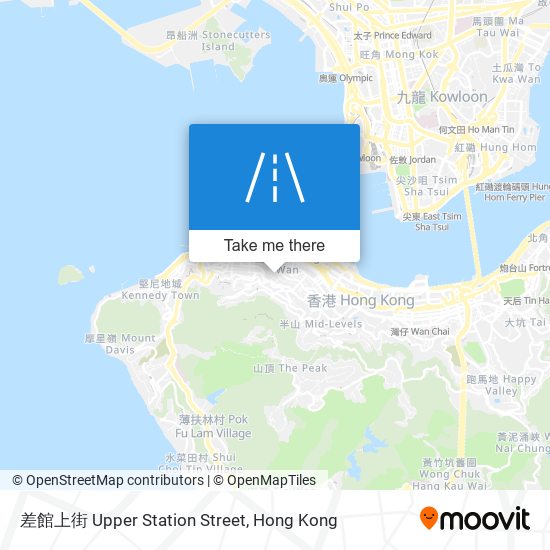 差館上街 Upper Station Street map