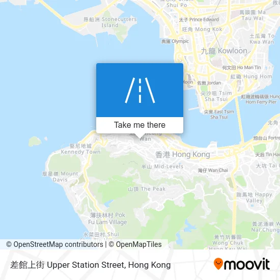 差館上街 Upper Station Street map