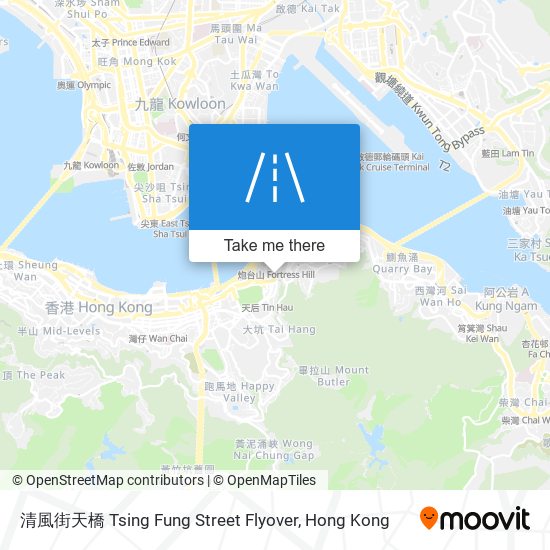 清風街天橋 Tsing Fung Street Flyover地圖