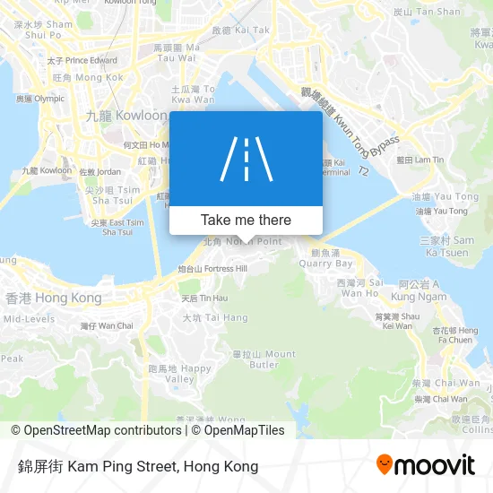 錦屏街 Kam Ping Street map