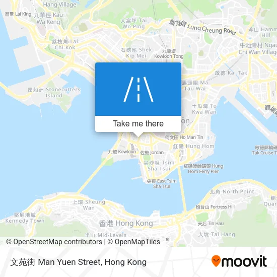 文苑街 Man Yuen Street map