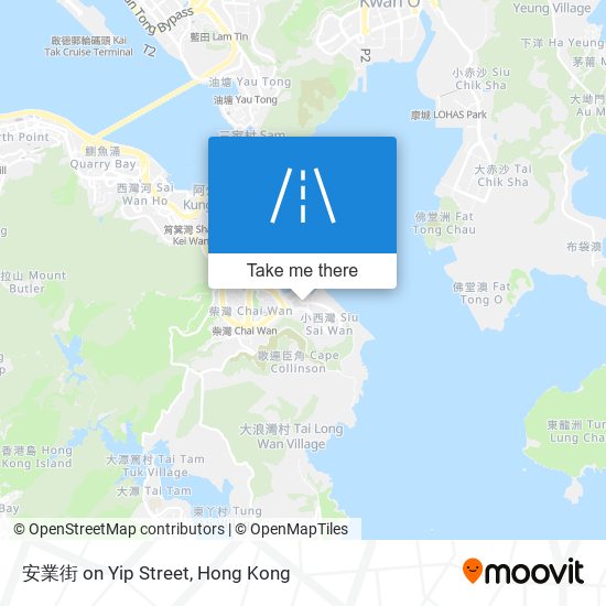 安業街 on Yip Street map