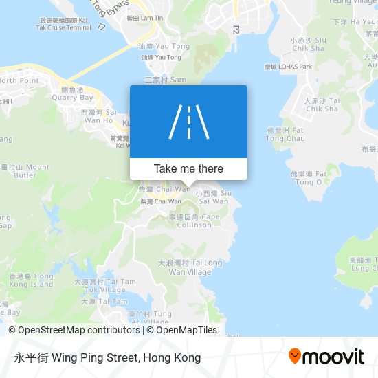 永平街 Wing Ping Street map