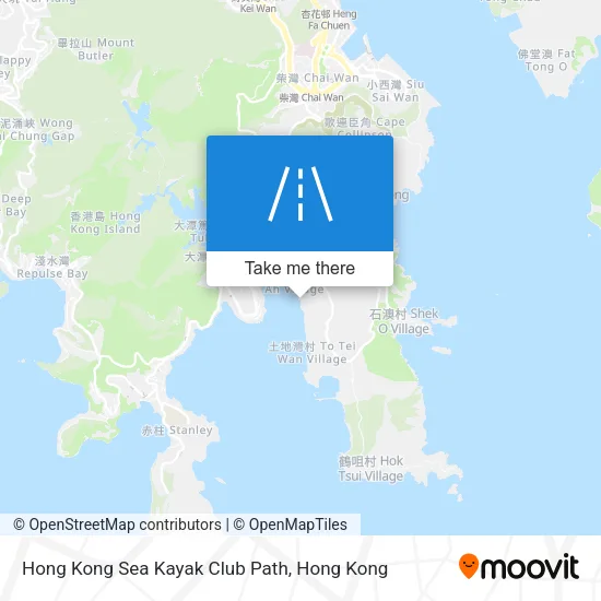 Hong Kong Sea Kayak Club Path map