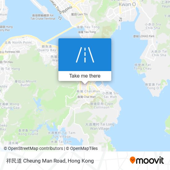 祥民道 Cheung Man Road map