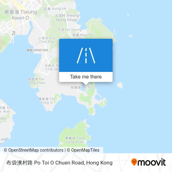 布袋澳村路 Po Toi O Chuen Road map