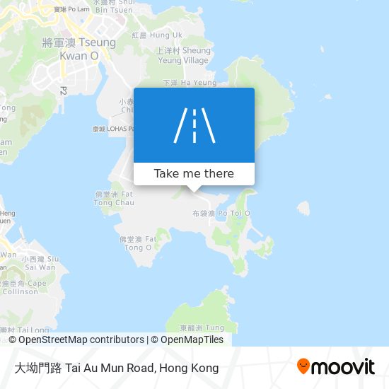 大坳門路 Tai Au Mun Road map