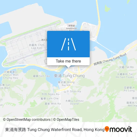 東涌海濱路 Tung Chung Waterfront Road map