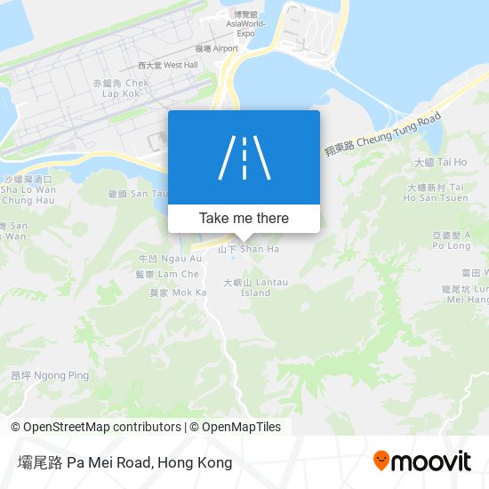 壩尾路 Pa Mei Road map